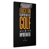 Golf is belangrijker dan onderwijs klembord (Rechts)