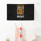 Golf is belangrijker dan onderwijs spandoek (Insitu)