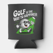 Golf is de weg naar geluk blikjeskoeler (Voorkant)