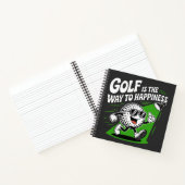 Golf is de weg naar geluk notitieboek (Binnen)