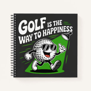 Golf is de weg naar geluk notitieboek