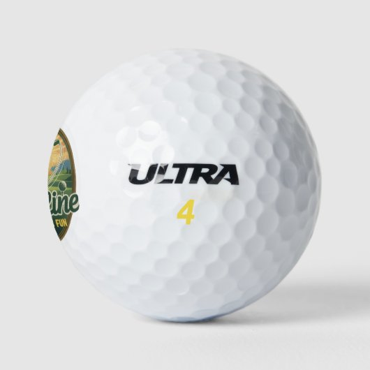 Golf Is Discipline Disguised as Fun Golfballen (Logo)
