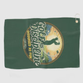 Golf Is Discipline Disguised as Fun Golfhanddoek (Horizontaal)