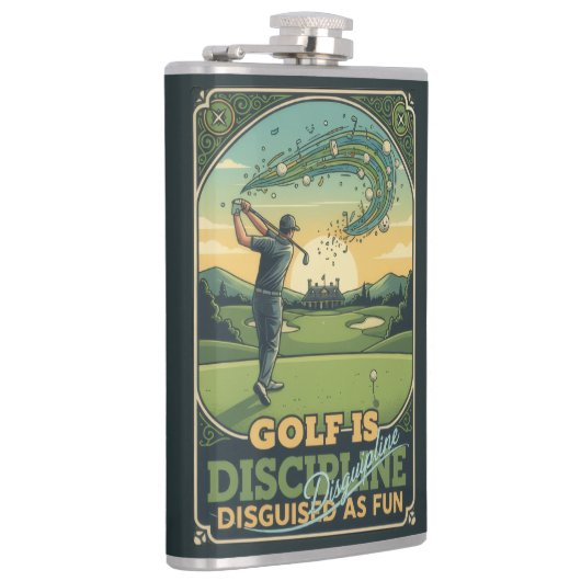 Golf Is Discipline Disguised as Fun | Motivational Heupfles (Rechts)
