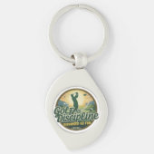 Golf Is Discipline Disguised as Fun Sleutelhanger (Voorkant)