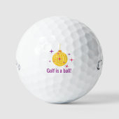Golf is een bal - grappige golfballen (Voorkant)