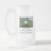 Golf is een hoop lopend matglas bierpul (Links)