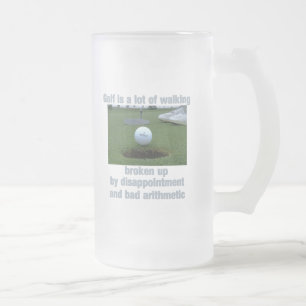 Golf is een hoop lopend matglas bierpul