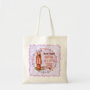 Golf is een spel voor meisjes tote bag