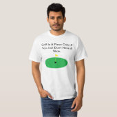 Golf is een stuk snoek... Joke Shirt (Voorkant volledig)