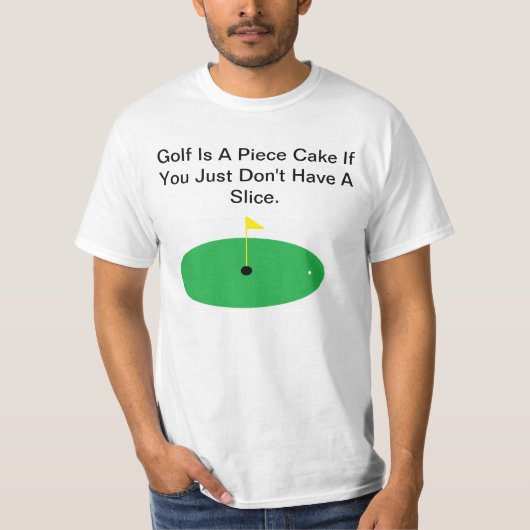 Golf is een stuk snoek... Joke Shirt (Voorkant)