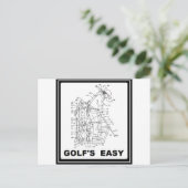 GOLF IS EENVOUDIG BRIEFKAART (Staand voorkant)