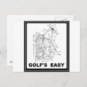 GOLF IS EENVOUDIG BRIEFKAART (Voorkant / Achterkant)