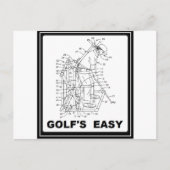 GOLF IS EENVOUDIG BRIEFKAART (Voorkant)