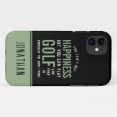 Golf is geluk Funny Golf Lover Case-Mate iPhone Case (Achterkant (horizontaal))