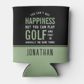 Golf is geluk Funny Golf Lover Gift Blikjeskoeler (Voorkant)