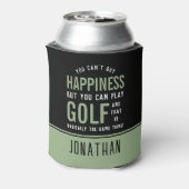 Golf is geluk Funny Golf Lover Gift Blikjeskoeler (Blikje Achterkant)