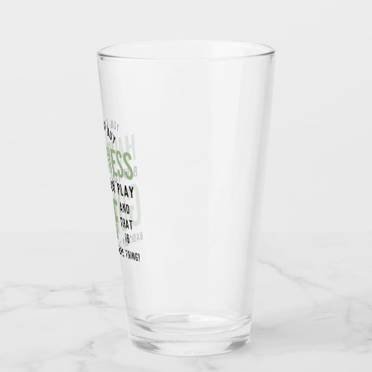 Golf is geluk Funny Golf Lover Gifts Glas (Links)