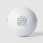 Golf is geluk Funny Golf Lover Gifts Golfballen (Voorkant)