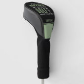 Golf is geluk Funny Golf Lover Gifts Golfheadcover (Schuin)