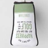 Golf is geluk Funny Golf Lover Gifts Golfheadcover (Draai 90)