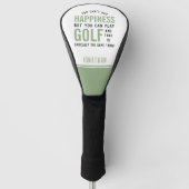 Golf is geluk Funny Golf Lover Gifts Golfheadcover (Voorkant)