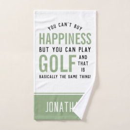 Golf is geluk Funny Golf Lover Gifts Handdoek
