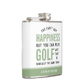 Golf is geluk Funny Golf Lover Gifts Heupfles (Rechts)