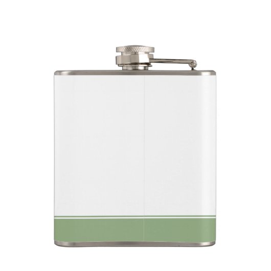 Golf is geluk Funny Golf Lover Gifts Heupfles (Achterkant)