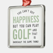 Golf is geluk Funny Golf Lover Gifts Metalen Ornament (Links)