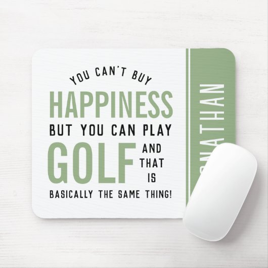 Golf is geluk Funny Golf Lover Gifts Muismat (Met muis)