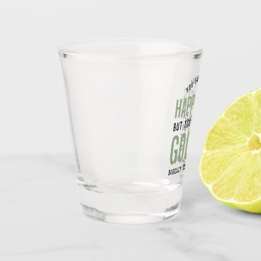 Golf is geluk Funny Golf Lover Gifts Shot Glas (Links)