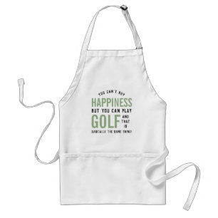 Golf is geluk Funny Golf Lover Gifts Standaard Schort