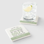 Golf is geluk Funny Golf Lover Gifts Stenen Onderzetter (Zijkant)