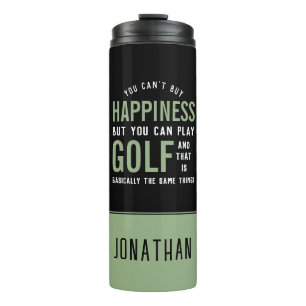 Golf is geluk Funny Golf Lover Gifts Thermosbeker