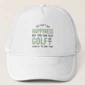 Golf is geluk Funny Golf Lover Gifts Trucker Pet (Voorkant)