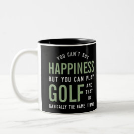 Golf is geluk Funny Golf Lover Gifts Tweekleurige Koffiemok