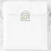 Golf is geluk Funny Golf Lover Gifts Vierkante Sticker (Tas)