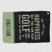 Golf is geluk Funny Golf Lover Golfhanddoek (Horizontaal)
