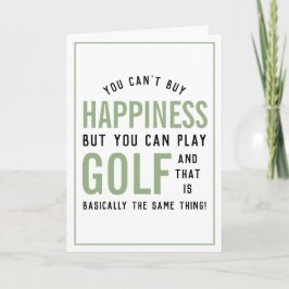 Golf is geluk Funny Golf Lover Kaart
