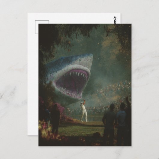 Golf is gewoon spannend geworden briefkaart (Voorkant / Achterkant)