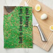 Golf is het leukste wat je kunt hebben theedoek (Quarter Fold)