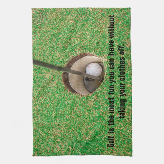 Golf is het leukste wat je kunt hebben theedoek (Verticaal)