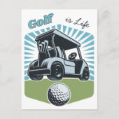 Golf is het leven briefkaart (Voorkant)
