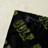 Golf is het sportwoord, strandlaken (In situ)