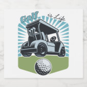 Golf is Leven Bier Etiket (Enkel label)