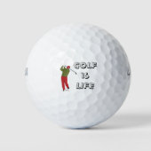 GOLF is LIFE, Golfer, Golf Quote Golfballen (Voorkant)