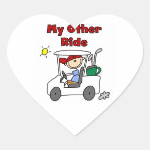 Golf Is Mijn Andere Wagen Hart Sticker