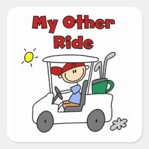 Golf Is Mijn Andere Wagen Vierkante Sticker