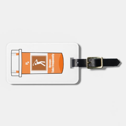 Golf Is Mijn Drug Bagagelabel (Voorkant horizontaal)